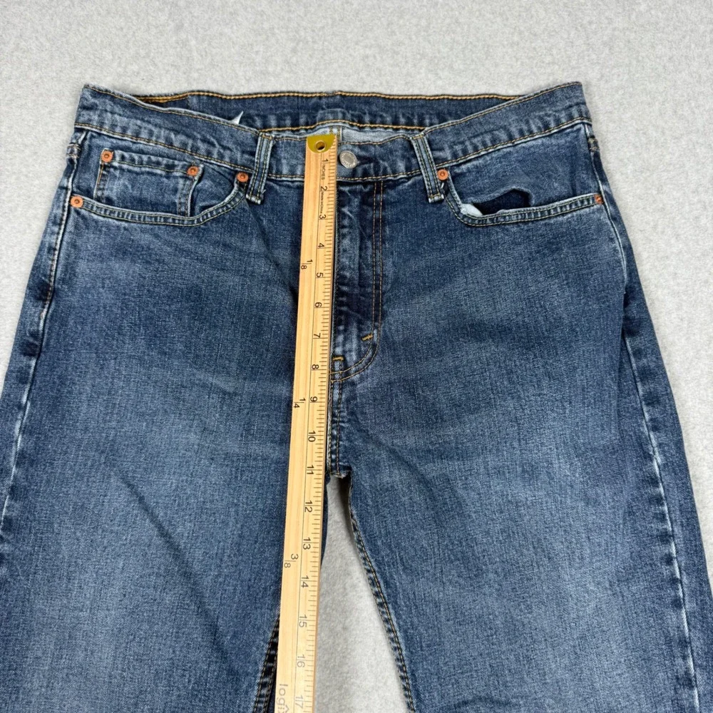 Levis 527 Slim Bootcut Jeans Mens 36x30 Medium Wash Blue Denim Pants Western